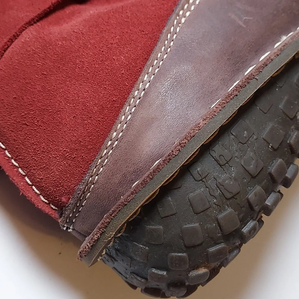 SOREL Waterproof Winter Boots Rust Suede Size 7 Thinsulate Fur Snow Boots